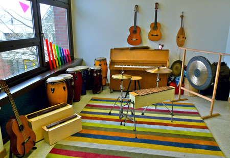 Unser Musiktherapie-Raum